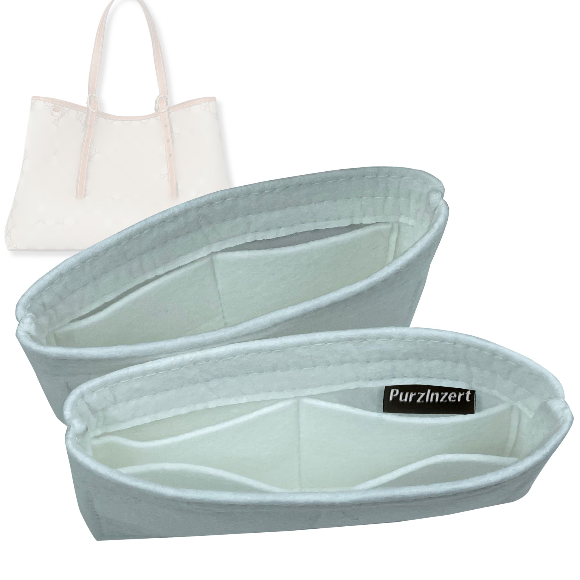 Bag Insert for (Gucci, GG Emblem medium tote bag) Organizer Tote Purse Organiser Liner Shaper [Premium Felt Material]