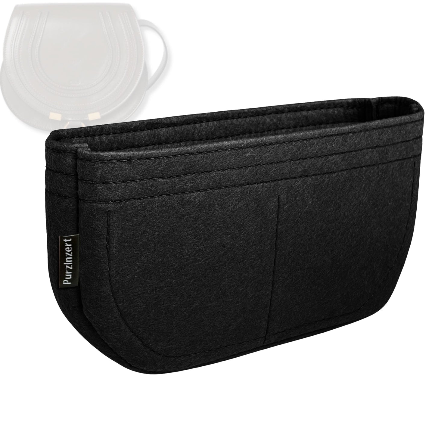 Bag Insert for (Chloe, Small Marcie Saddle) Organizer Tote Purse Organiser Liner Shaper [Premium Felt Material]