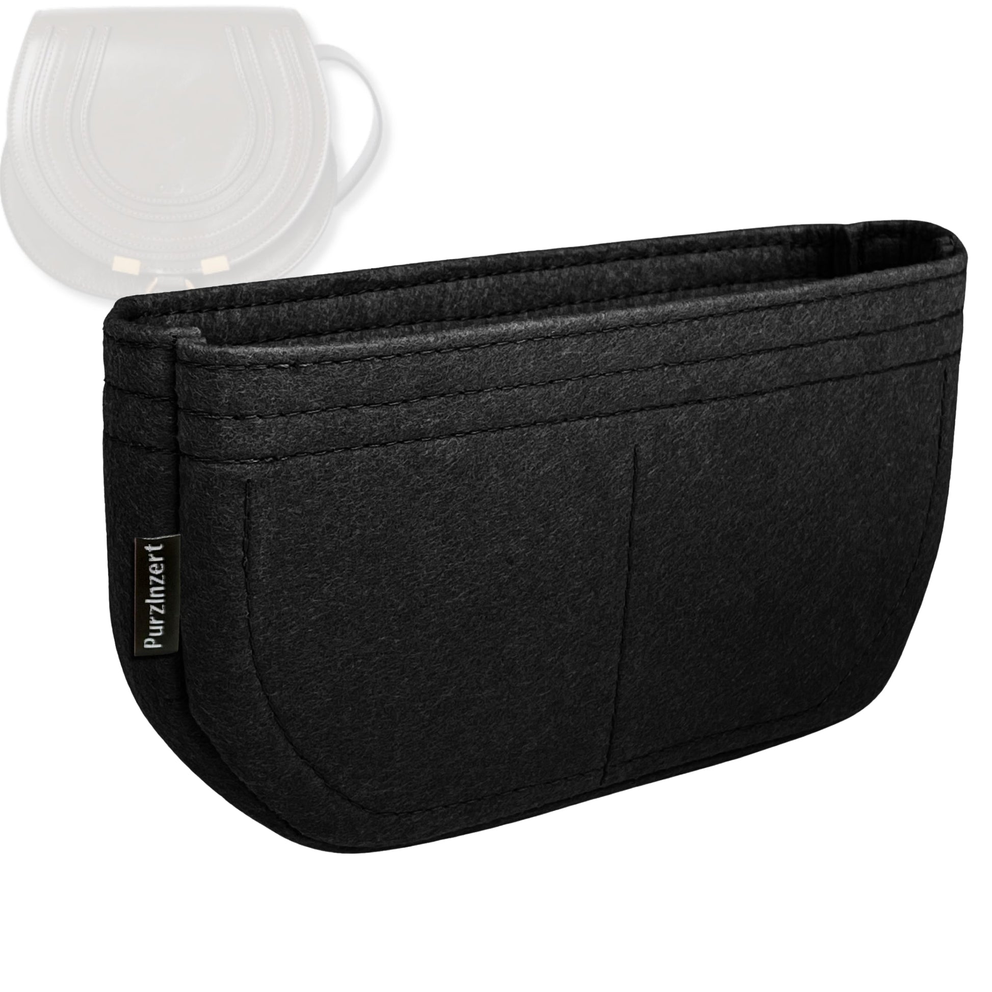 Bag Insert for (Chloe, Small Marcie Saddle) Organizer Tote Purse Organiser Liner Shaper [Premium Felt Material]