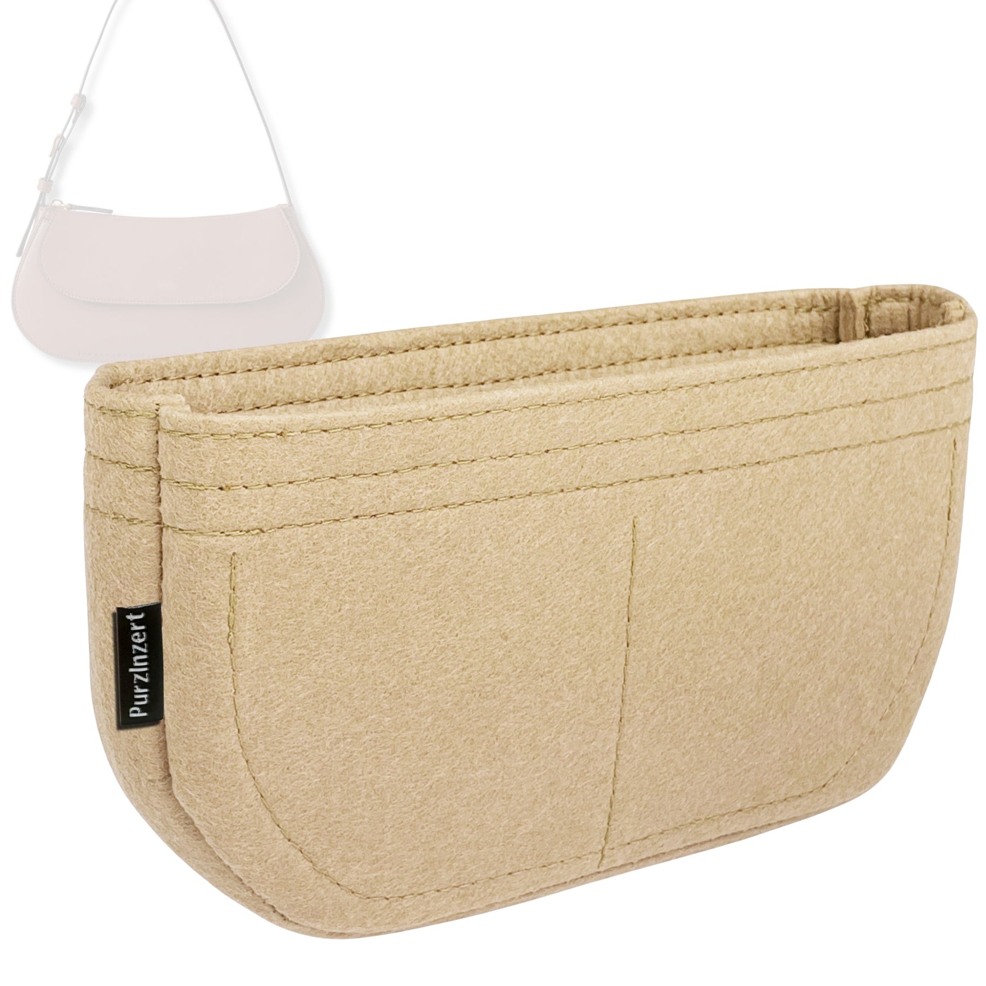 Bag Insert for (Mulberry, Clovelly Shoulder Bag) Organizer Tote Purse Organiser Liner Shaper [Premium Felt Material]