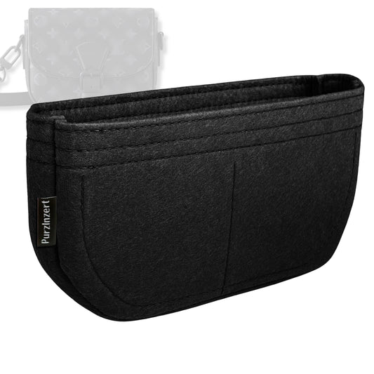 Bag Insert for (LV, Montsouris Messenger PM) Organizer Tote Purse Organiser Liner Shaper [Premium Felt Material]