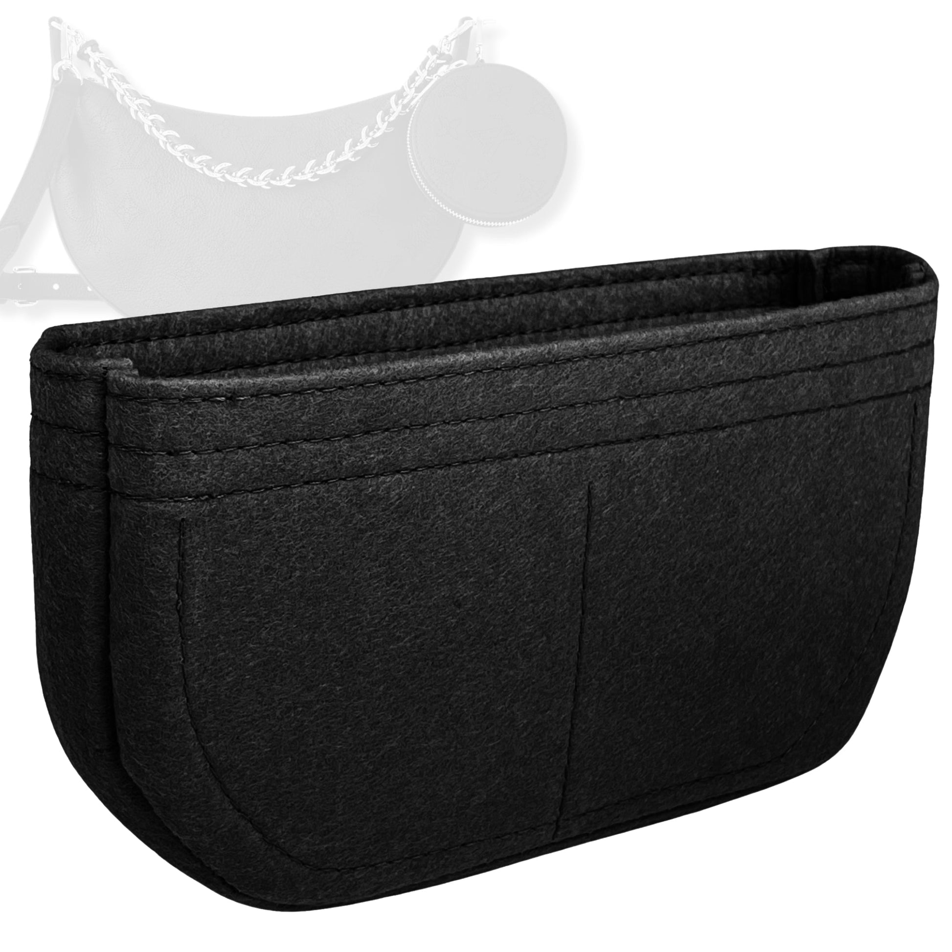 Bag Insert for (LV, Baia MM) Organizer Tote Purse Organiser Liner Shaper [Premium Felt Material]