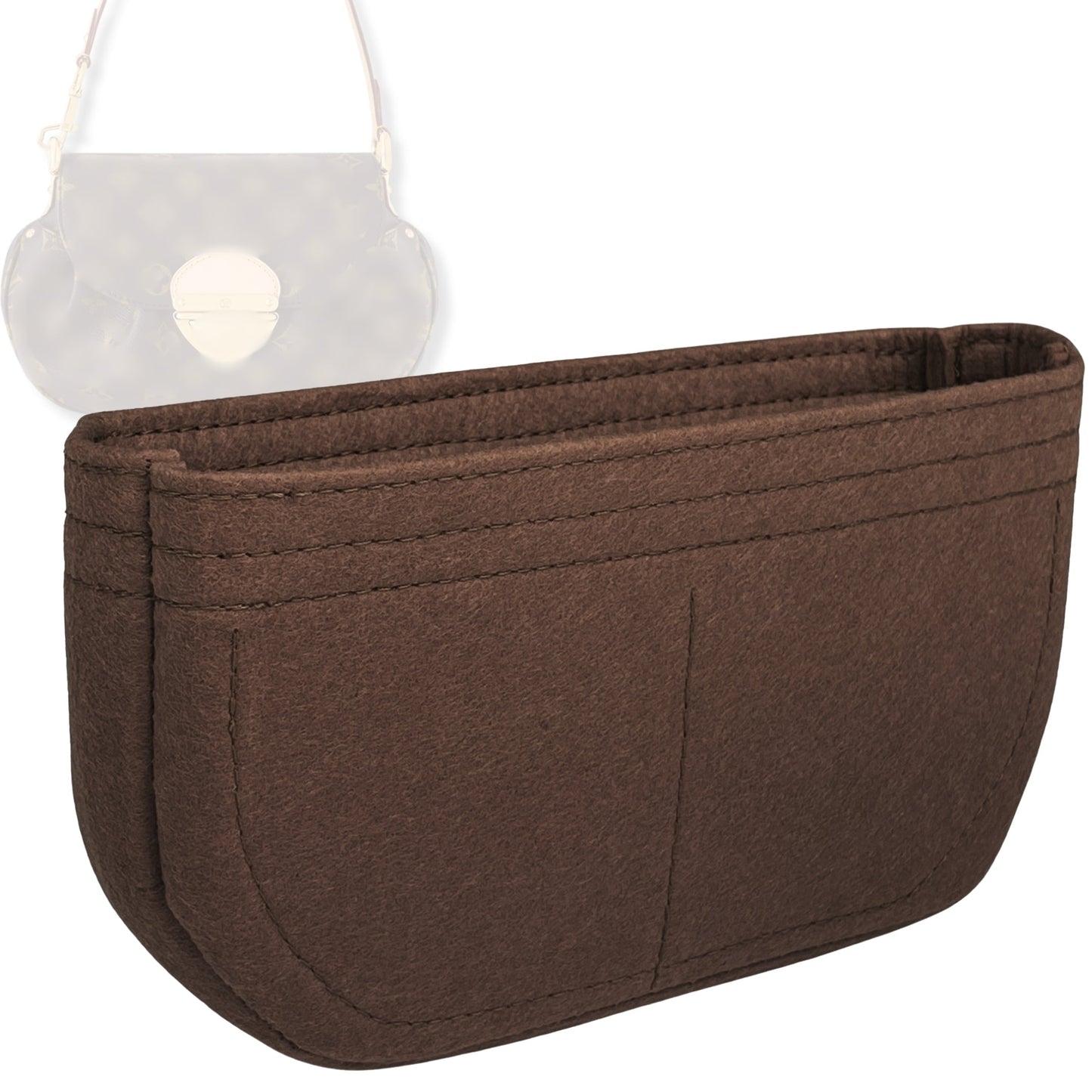 Bag Insert for (LV, Sunset Bag) Organizer Tote Purse Organiser Liner Shaper [Premium Felt Material]