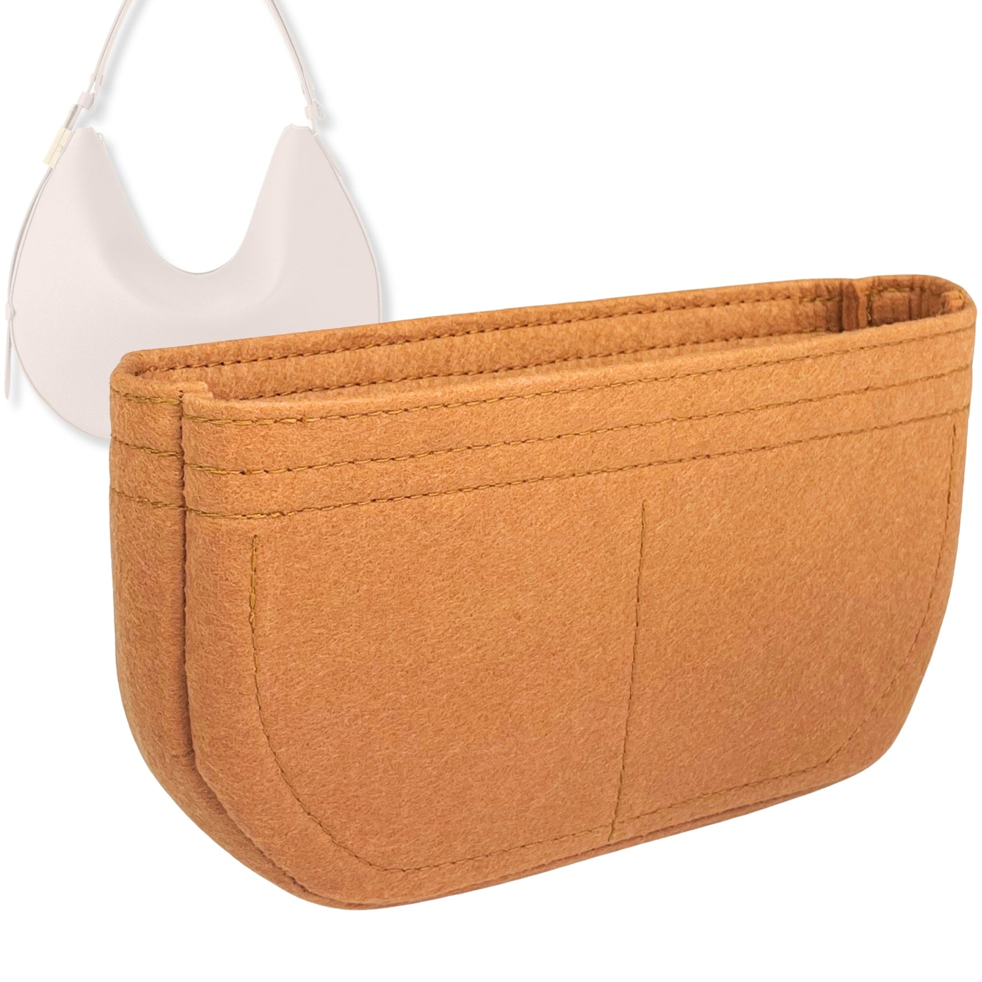 Bag Insert for (LV, Low Key Cookie MM) Organizer Tote Purse Organiser Liner Shaper [Premium Felt Material]