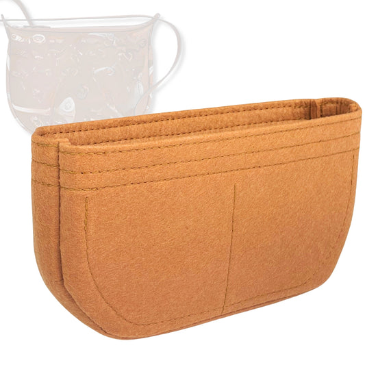 Bag Insert for (Hermes, Sursoie To Go pouch) Organizer Tote Purse Organiser Liner Shaper [Premium Felt Material]