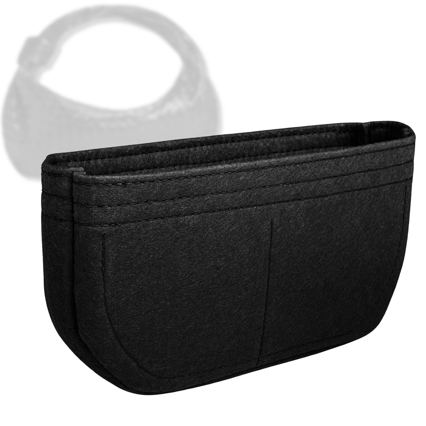 Bag Insert for (Bottega Veneta, Medium Jodie) Organizer Tote Purse Organiser Liner Shaper [Premium Felt Material]