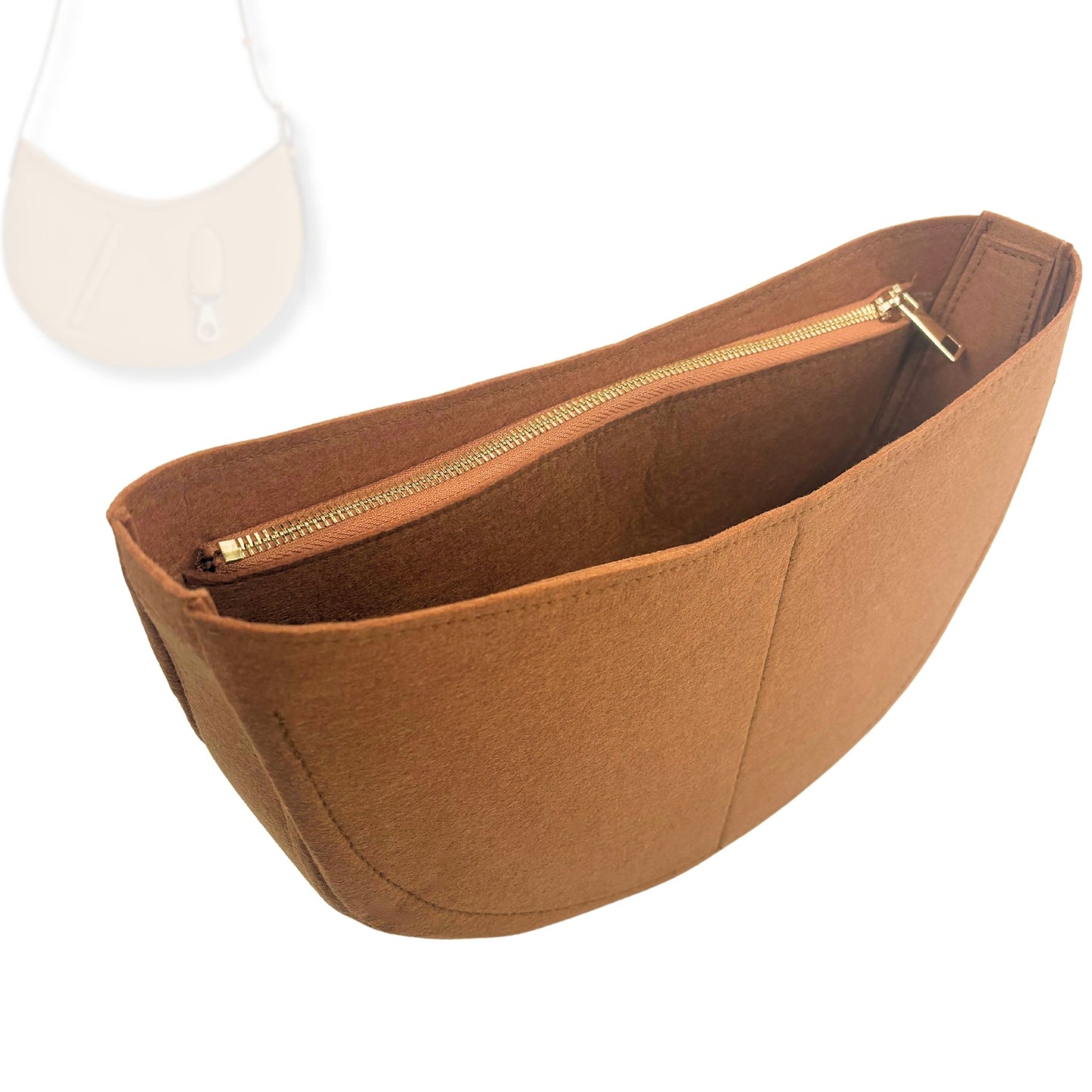 Bag Insert for (Hermes, P'tit Arcon bag) Organizer Tote Purse Organiser Liner Shaper [Premium Felt Material]