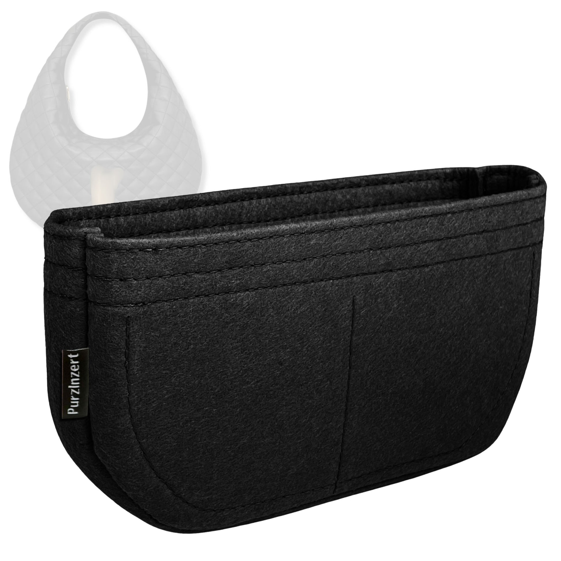 Bag Insert for (Saint Laurent (YSL), ICARE hobo) Organizer Tote Purse Organiser Liner Shaper [Premium Felt Material]