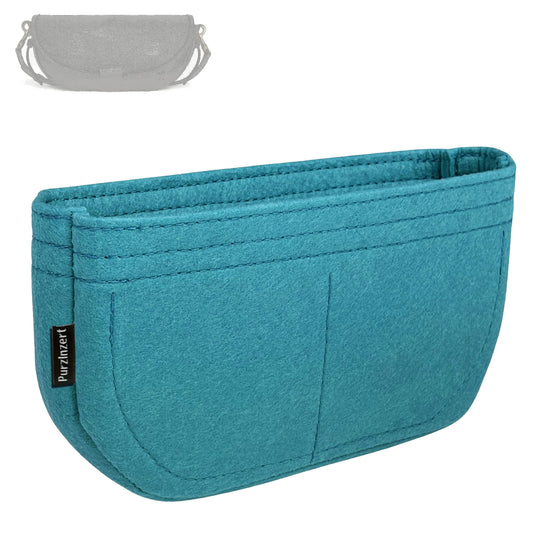 Bag Insert for (Celine, LITTLE HALFMOON SOFT TRIOMPHE IN SUPPLE SHINY LAMBSKIN) Organizer Tote Purse Organiser Liner Shaper [Premium Felt Material]