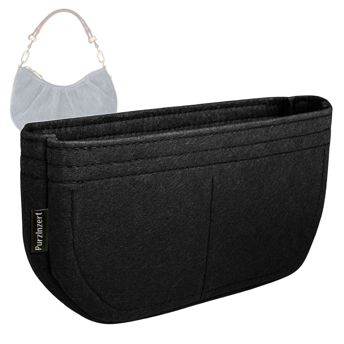 Bag Insert for (LV, Pochette Valley) Organizer Tote Purse Organiser Liner Shaper [Premium Felt Material]