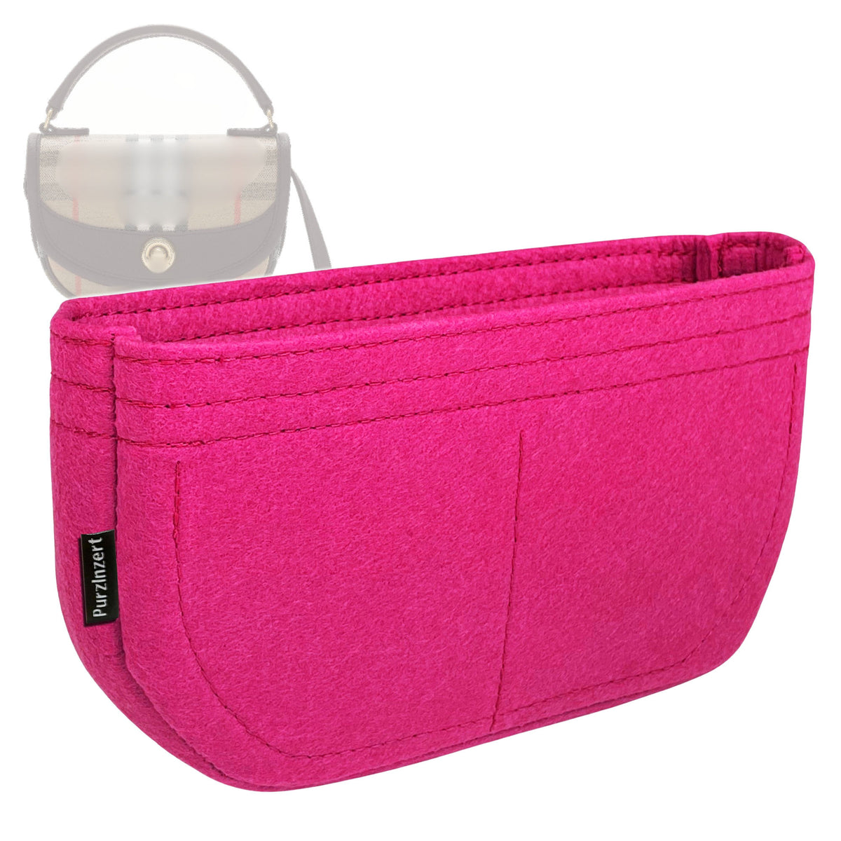 Bag Insert for (Burberry, Mini Highlands Tote) Organizer Tote Purse Organiser Liner Shaper [Premium Felt Material]