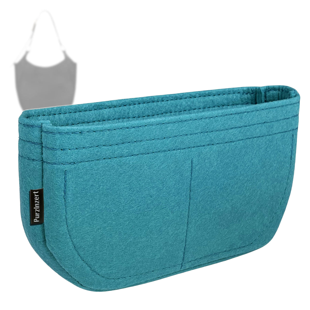 Bag Insert for (Longchamp, Le Foulonne L Hobo Bag) Organizer Tote Purse Organiser Liner Shaper [Premium Felt Material]