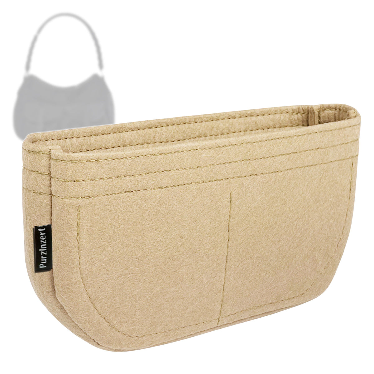 Bag Insert for (Dior, Diorissimo Lovely Hobo) Organizer Tote Purse Organiser Liner Shaper [Premium Felt Material]