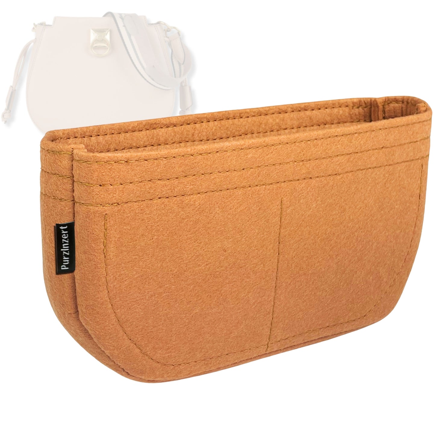 Bag Insert for (Mulberry, Mini Iris Hobo) Organizer Tote Purse Organiser Liner Shaper [Premium Felt Material]