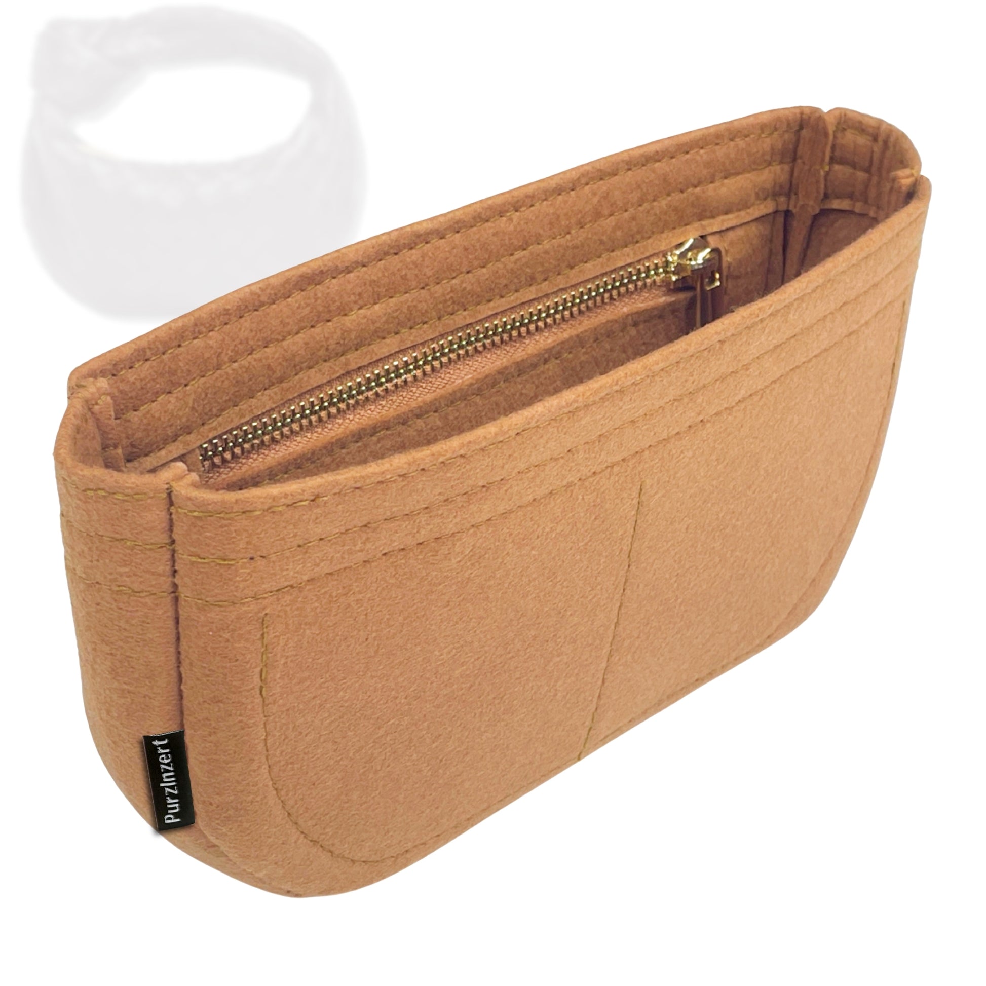 Bag Insert for (Bottega Veneta, Mini Jodie) Organizer Tote Purse Organiser Liner Shaper [Premium Felt Material]