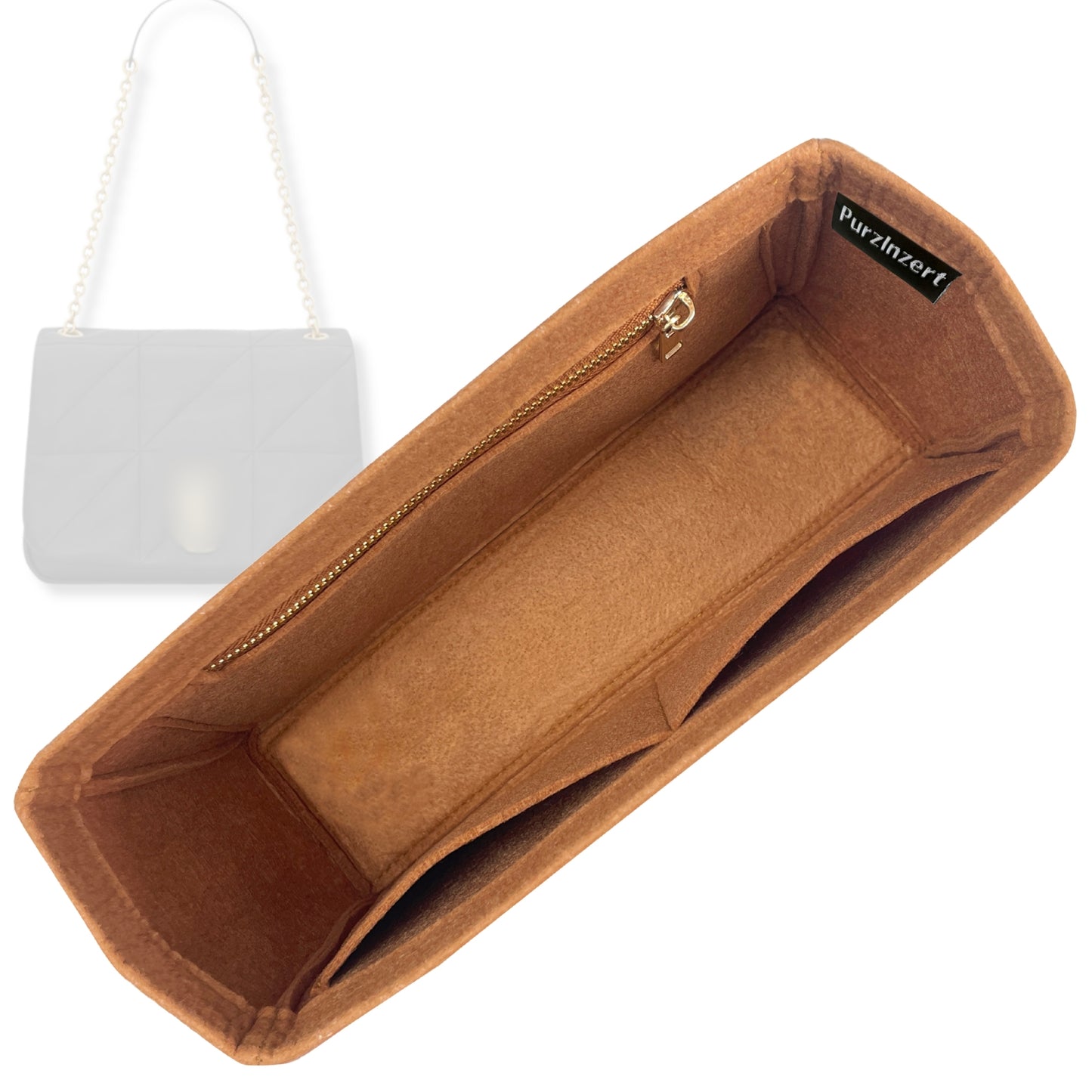 Bag Insert for (Saint Laurent (YSL), Jamie 4.3 medium in lambskin) Organizer Tote Purse Organiser Liner Shaper [Premium Felt Material]
