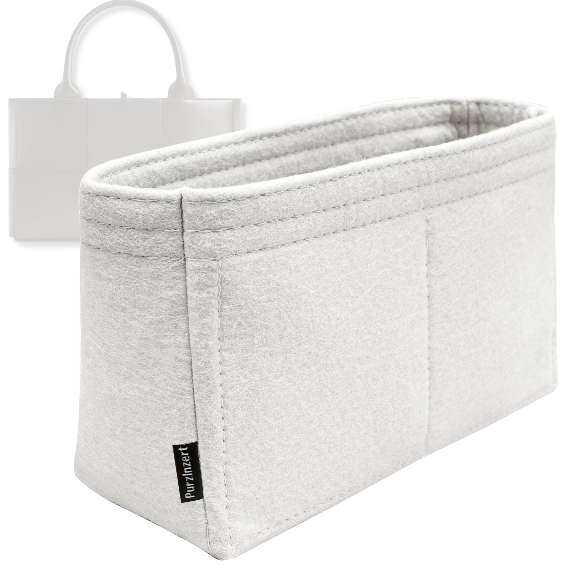 Bag Insert for (Bottega Veneta, Mini Arco Tote) Organizer Tote Purse Organiser Liner Shaper [Premium Felt Material]