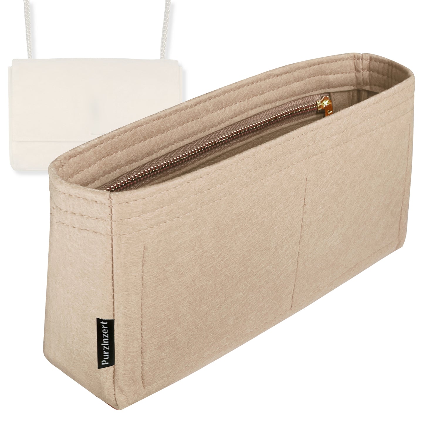 Bag Insert for (Saint Laurent (YSL), REVERSIBLE KATE Medium) Organizer Tote Purse Organiser Liner Shaper [Premium Felt Material]