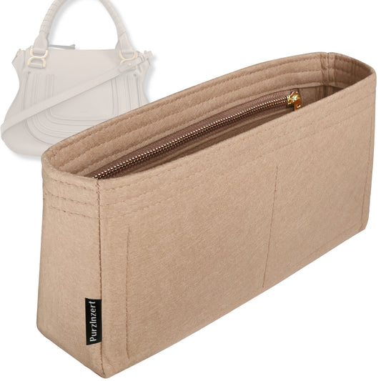 Bag Insert for (Chloe, Small Marcie) Organizer Tote Purse Organiser Liner Shaper [Premium Felt Material]