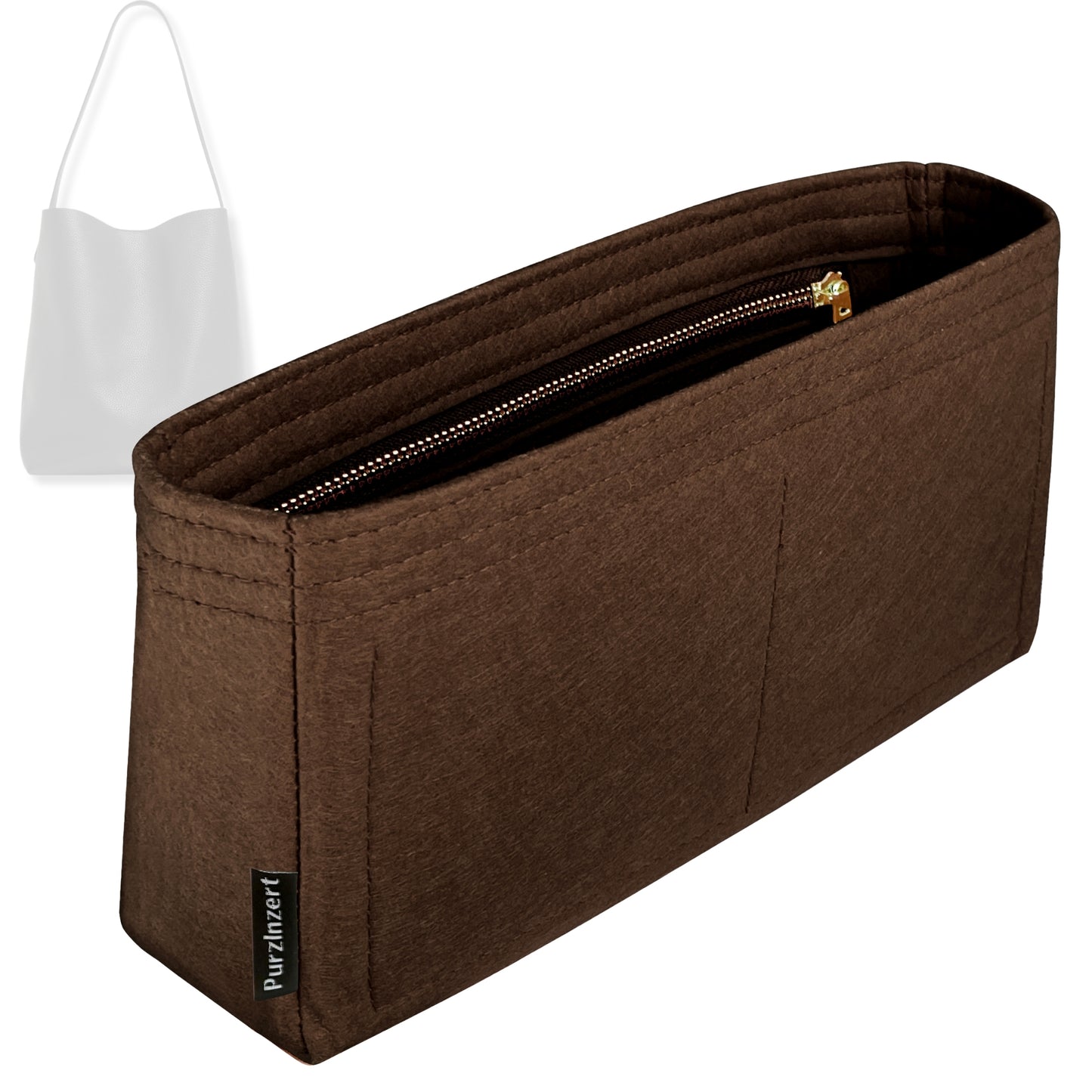 Bag Insert for (Mansur Gavriel, Mini Everyday Cabas) Organizer Tote Purse Organiser Liner Shaper [Premium Felt Material]