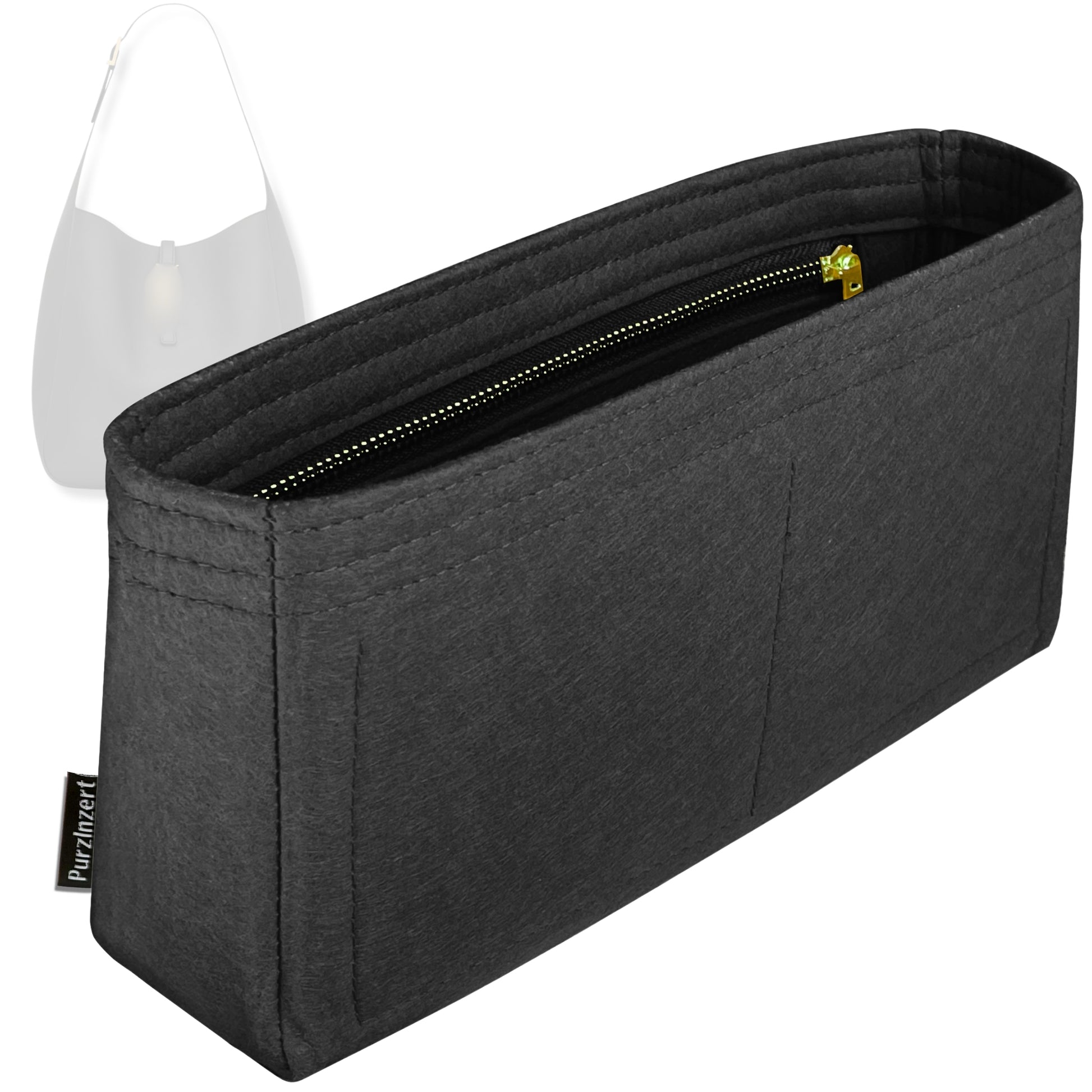 Bag Insert for (Saint Laurent (YSL), LE 5 A 7 Supple Baby) Organizer Tote Purse Organiser Liner Shaper [Premium Felt Material]