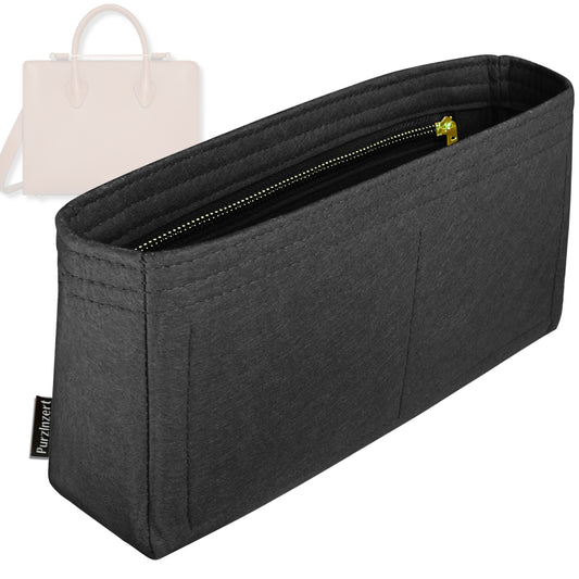 Bag Insert for (Strathberry, Nano Tote) Organizer Tote Purse Organiser Liner Shaper [Premium Felt Material]