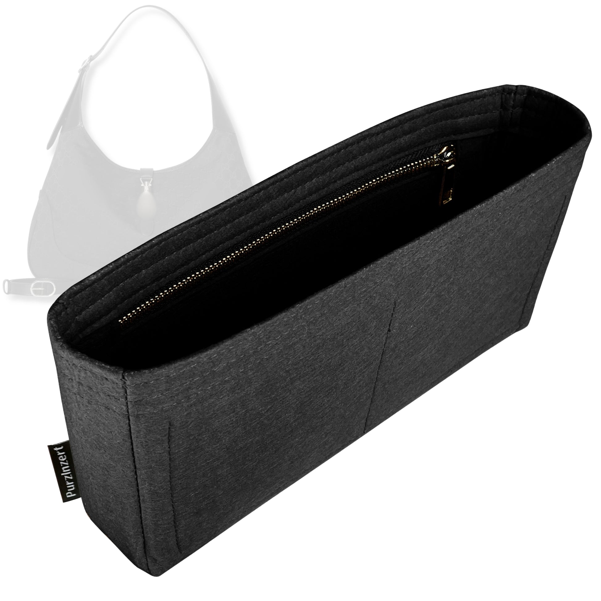 Bag Insert for (Gucci, Jackie 1961 Large) Organizer Tote Purse Organiser Liner Shaper [Premium Felt Material]
