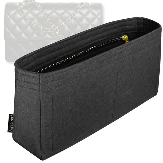 Bag Insert for (Chanel, Maxi Classic Flap) Organizer Tote Purse Organiser Liner Shaper [Premium Felt Material]