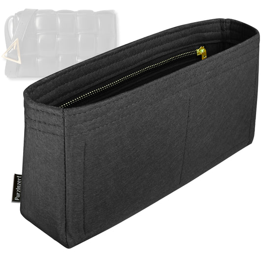 Bag Insert for (Bottega Veneta, Padded Cassette) Organizer Tote Purse Organiser Liner Shaper [Premium Felt Material]