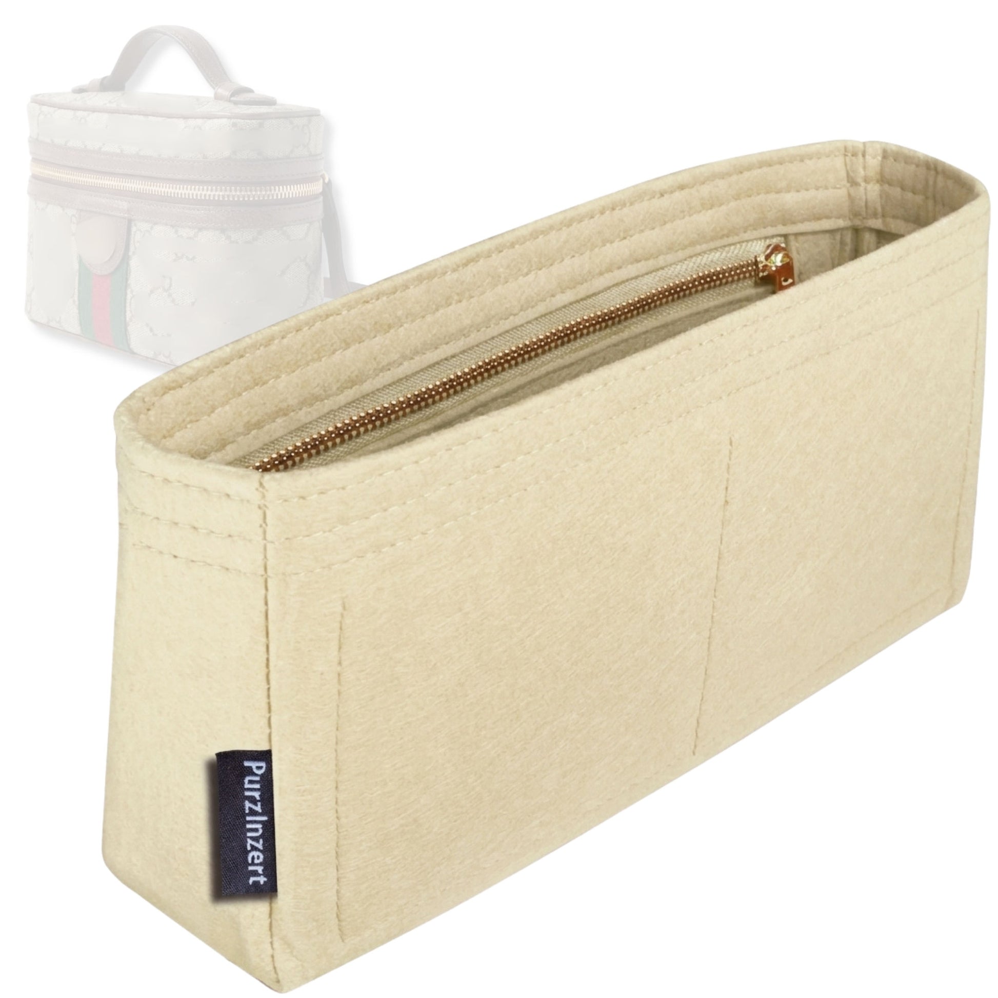 Bag Insert for (Gucci, Ophidia Super Mini Shoulder Bag) Organizer Tote Purse Organiser Liner Shaper [Premium Felt Material]