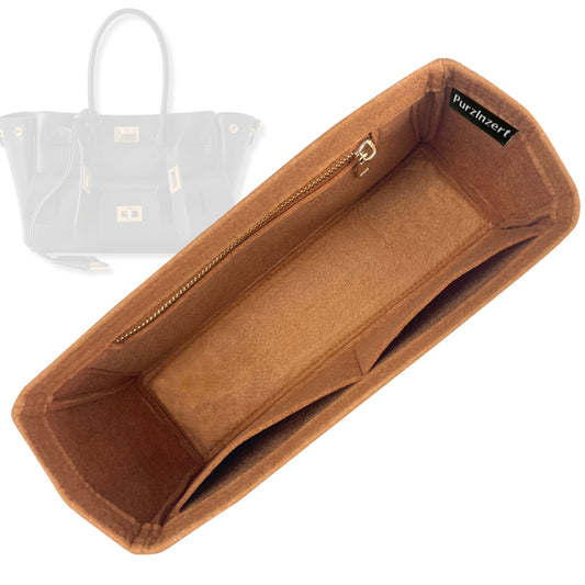 Bag Insert for (Balenciaga, Bel Air Carry All Mini) Organizer Tote Purse Organiser Liner Shaper [Premium Felt Material]