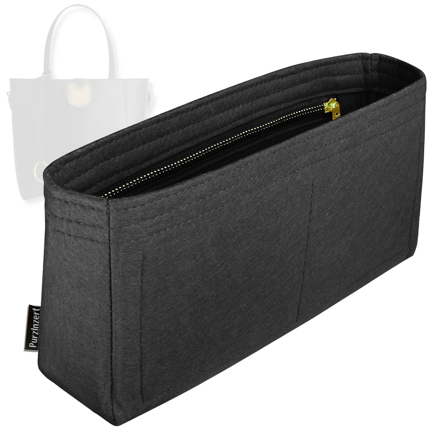Bag Insert for (Balenciaga, Hourglass Soft Tote Small) Organizer Tote Purse Organiser Liner Shaper [Premium Felt Material]