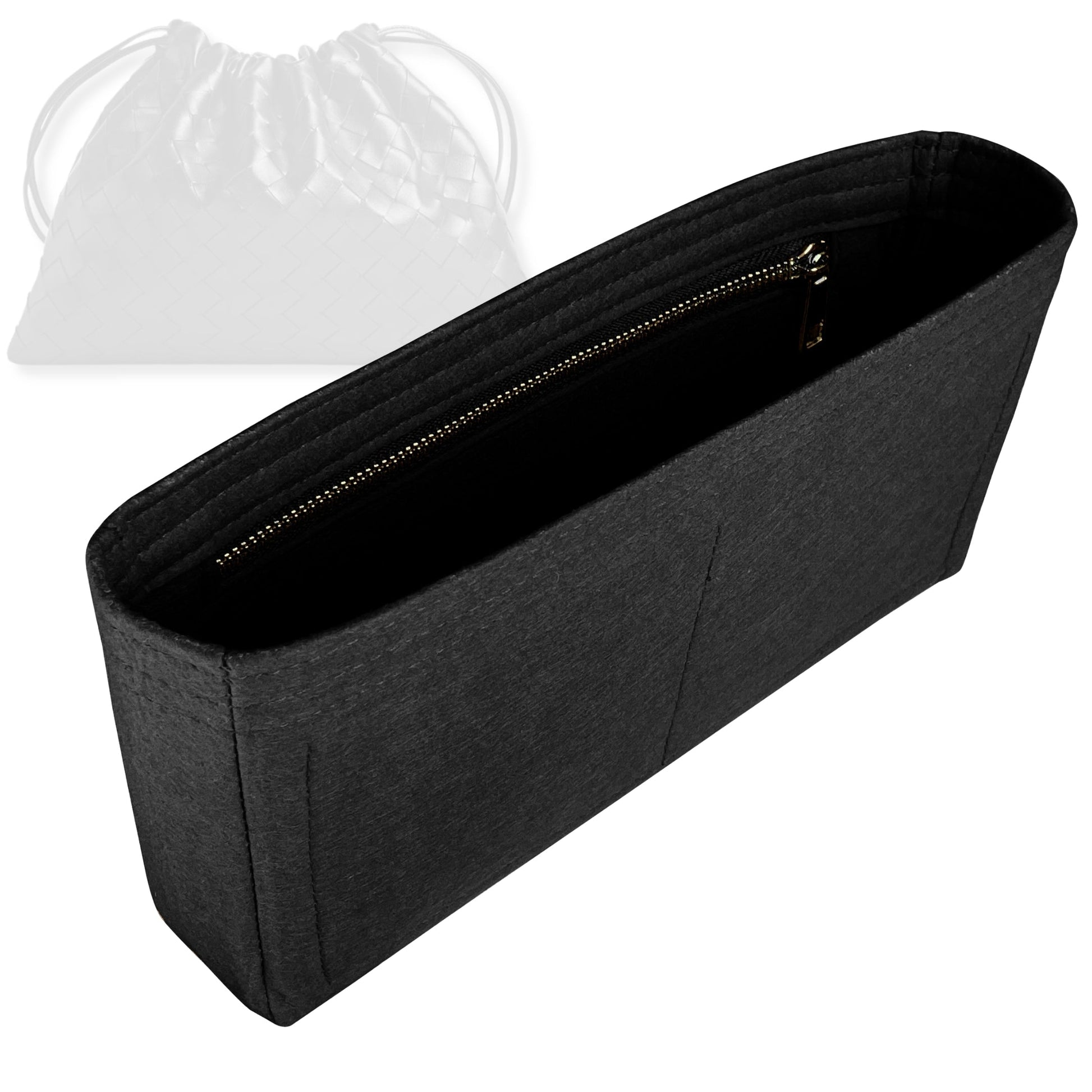 Bag Insert for (Bottega Veneta, BV Dust Bag) Organizer Tote Purse Organiser Liner Shaper [Premium Felt Material]
