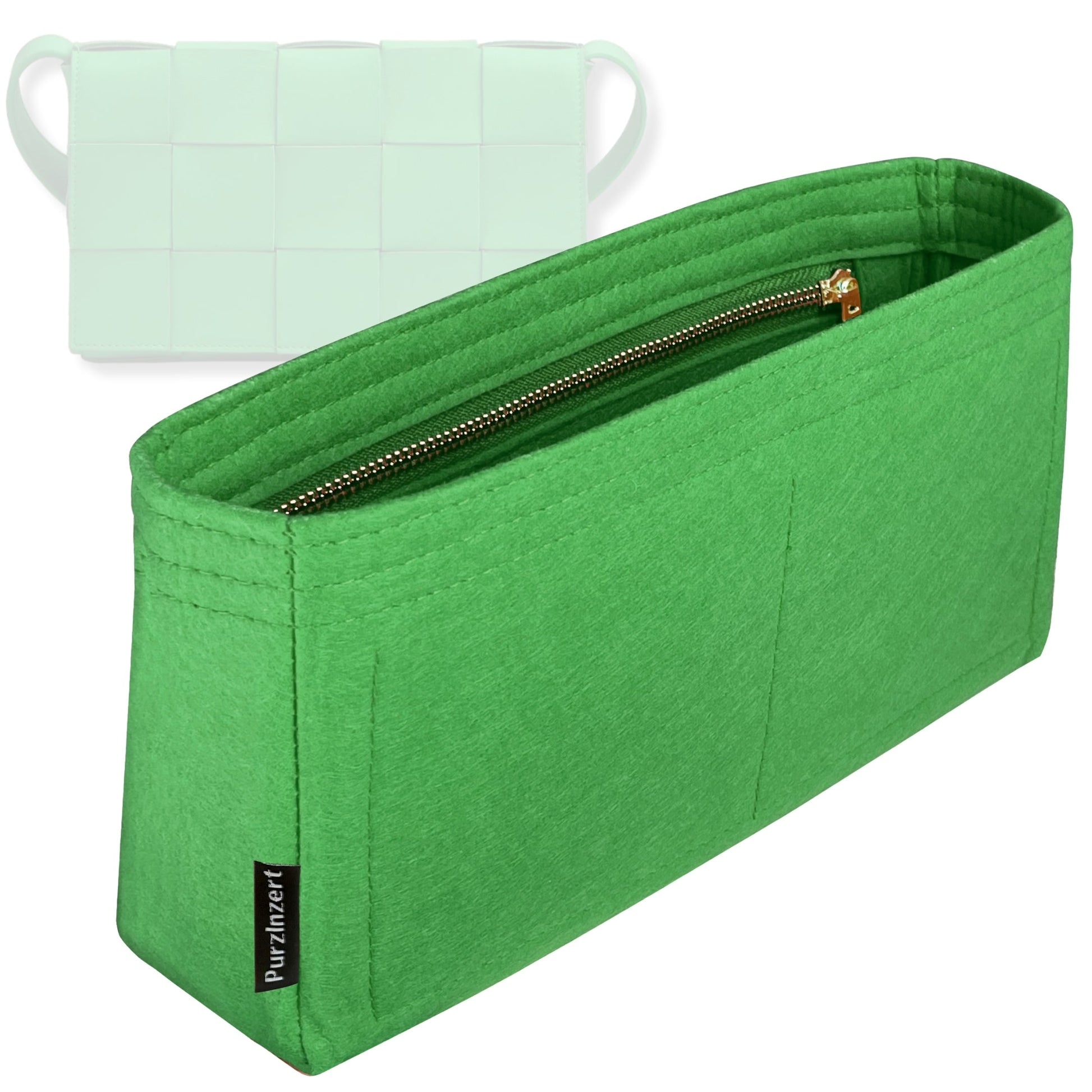 Bag Insert for (Bottega Veneta, Cassette Clasic) Organizer Tote Purse Organiser Liner Shaper [Premium Felt Material]