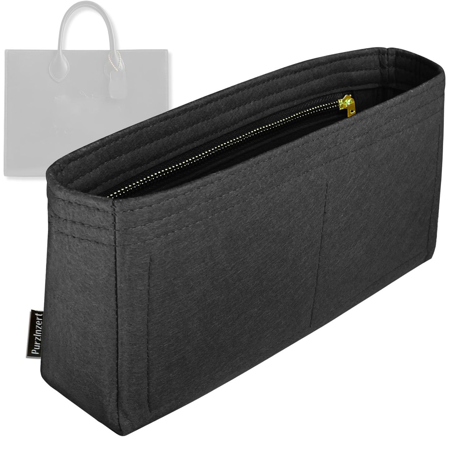 Bag Insert for (Coach, Ace Tote 17) Organizer Tote Purse Organiser Liner Shaper [Premium Felt Material]