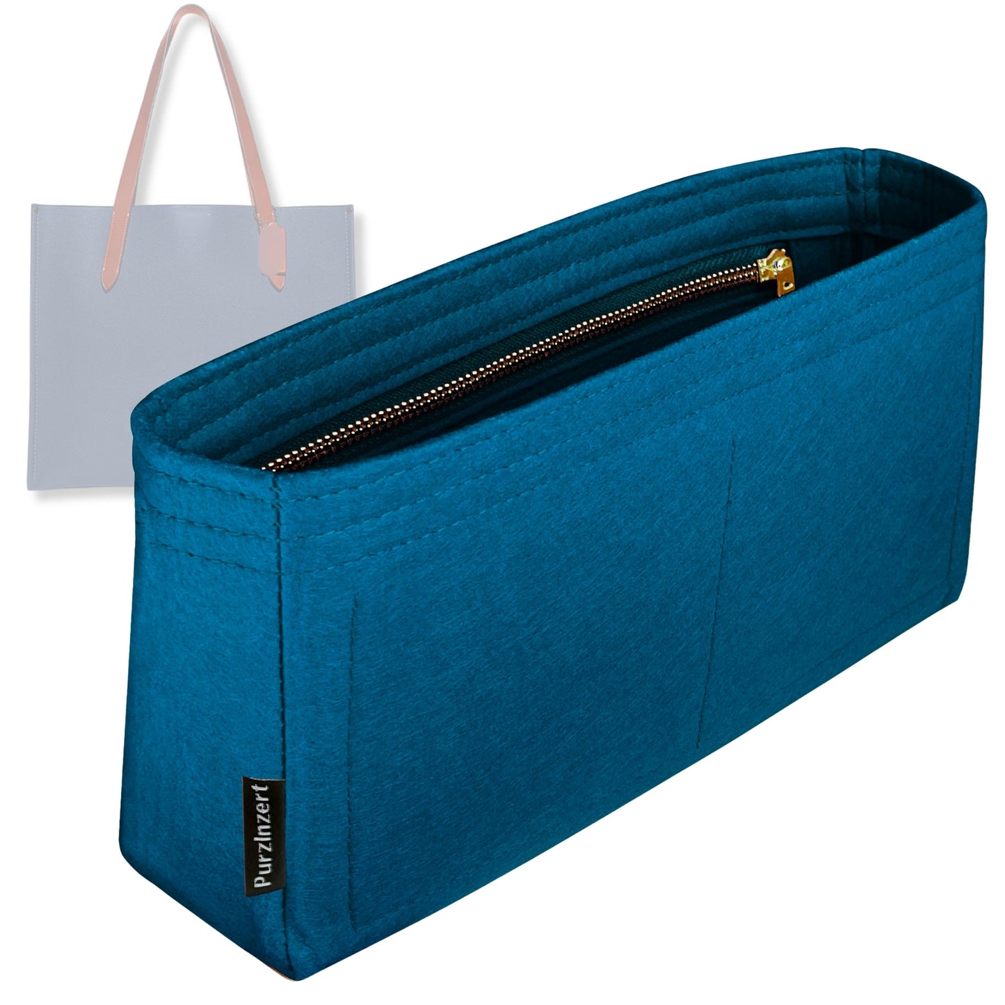 Bag Insert for (Coach, Relay Tote 17) Organizer Tote Purse Organiser Liner Shaper [Premium Felt Material]