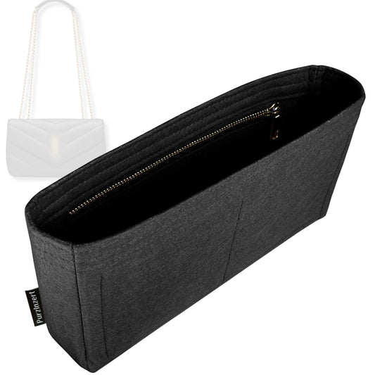 Bag Insert for (Saint Laurent (YSL), Mini Loulou in Matelasse) Organizer Tote Purse Organiser Liner Shaper [Premium Felt Material]