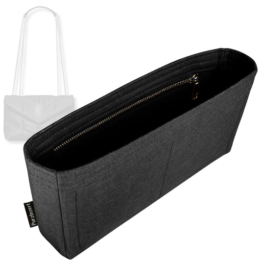 Bag Insert for (Saint Laurent (YSL), Toy Puffer) Organizer Tote Purse Organiser Liner Shaper [Premium Felt Material]