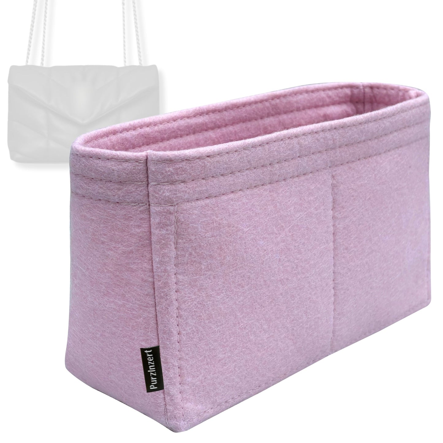 Bag Insert for (Saint Laurent (YSL), Small Puffer) Organizer Tote Purse Organiser Liner Shaper [Premium Felt Material]