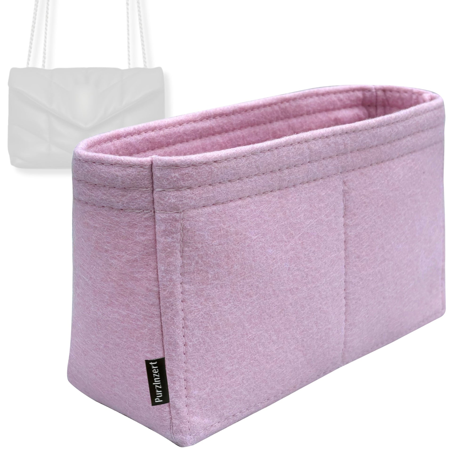 Bag Insert for (Saint Laurent (YSL), Small Puffer) Organizer Tote Purse Organiser Liner Shaper [Premium Felt Material]
