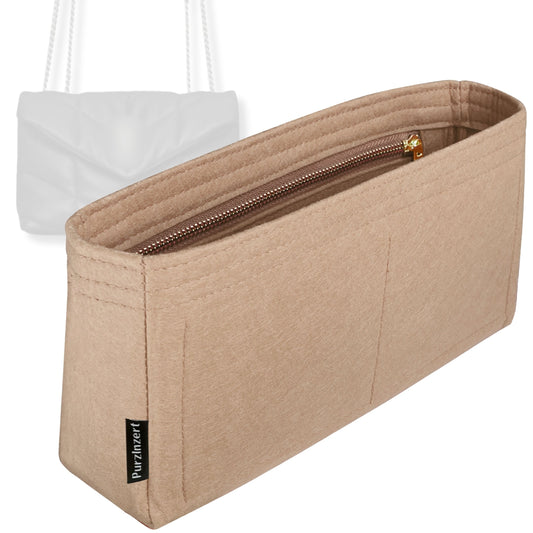 Bag Insert for (Saint Laurent (YSL), Medium Puffer) Organizer Tote Purse Organiser Liner Shaper [Premium Felt Material]