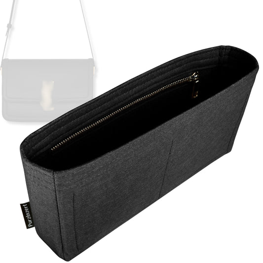 Bag Insert for (Saint Laurent (YSL), Solferino Medium Satchel) Organizer Tote Purse Organiser Liner Shaper [Premium Felt Material]