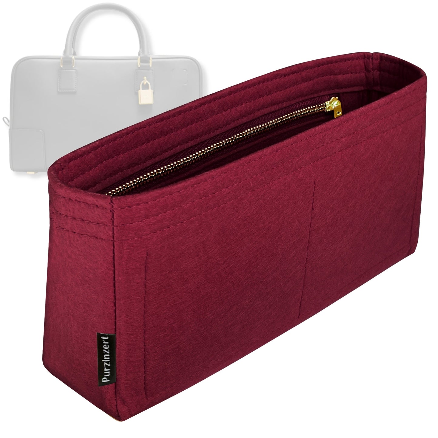 Bag Insert for (Loewe, Amazona 23) Organizer Tote Purse Organiser Liner Shaper [Premium Felt Material]