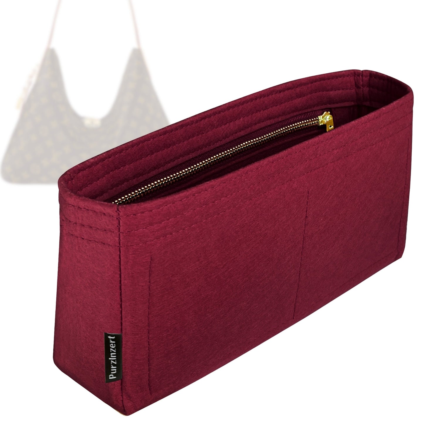 Bag Insert for (LV, Slouchy MM) Organizer Tote Purse Organiser Liner Shaper [Premium Felt Material]