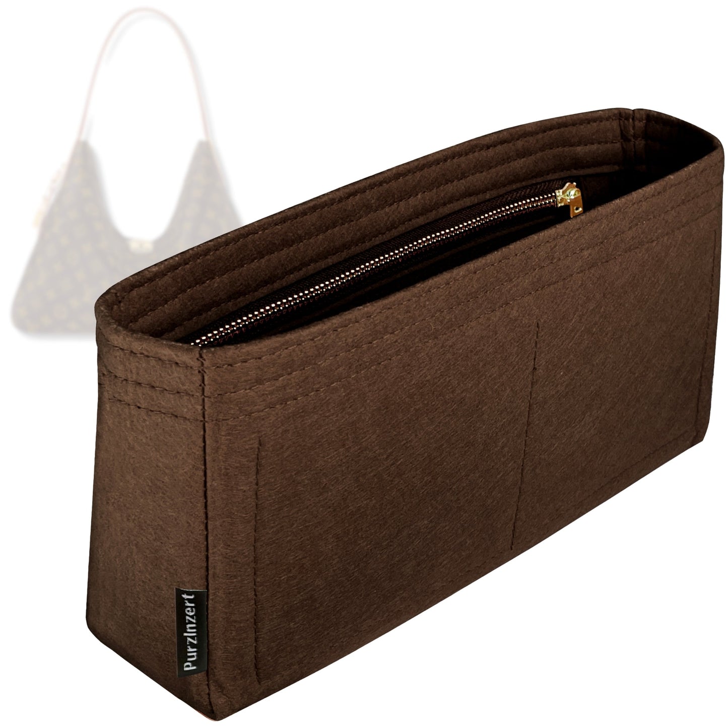 Bag Insert for (LV, Slouchy PM) Organizer Tote Purse Organiser Liner Shaper [Premium Felt Material]
