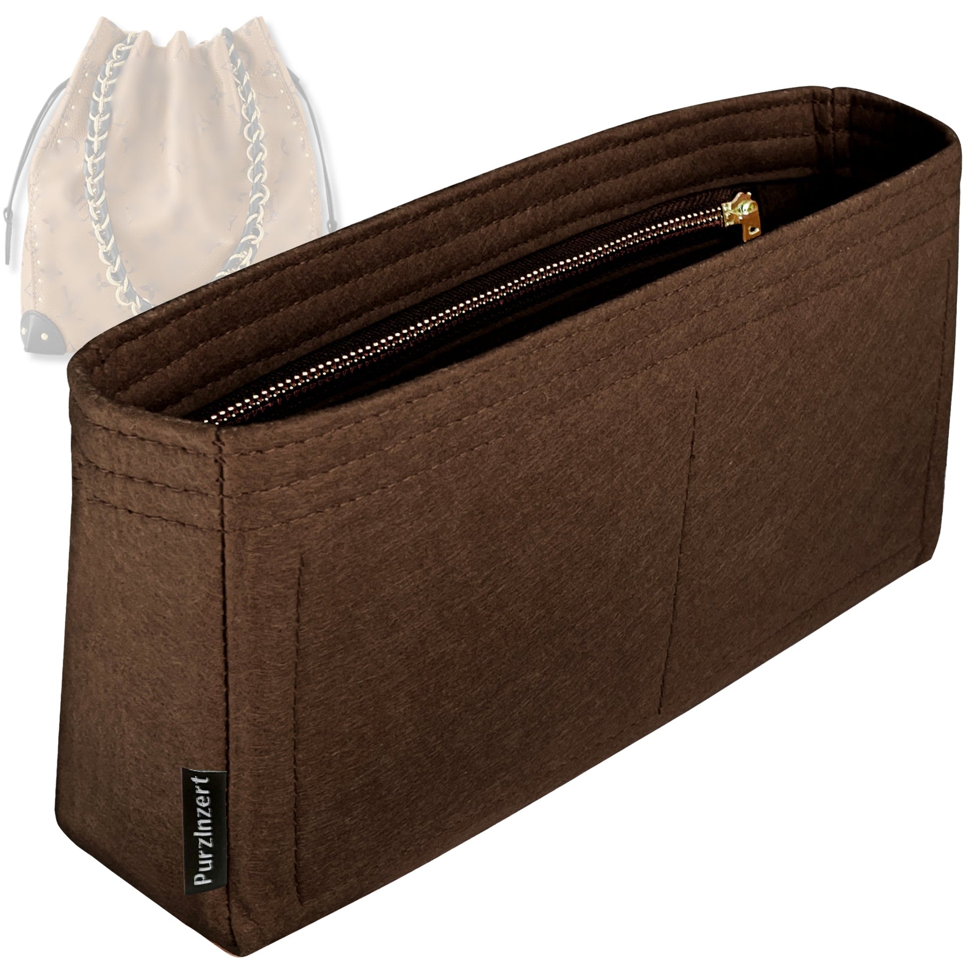Bag Insert for (LV, Noe Trunk PM) Organizer Tote Purse Organiser Liner Shaper [Premium Felt Material]