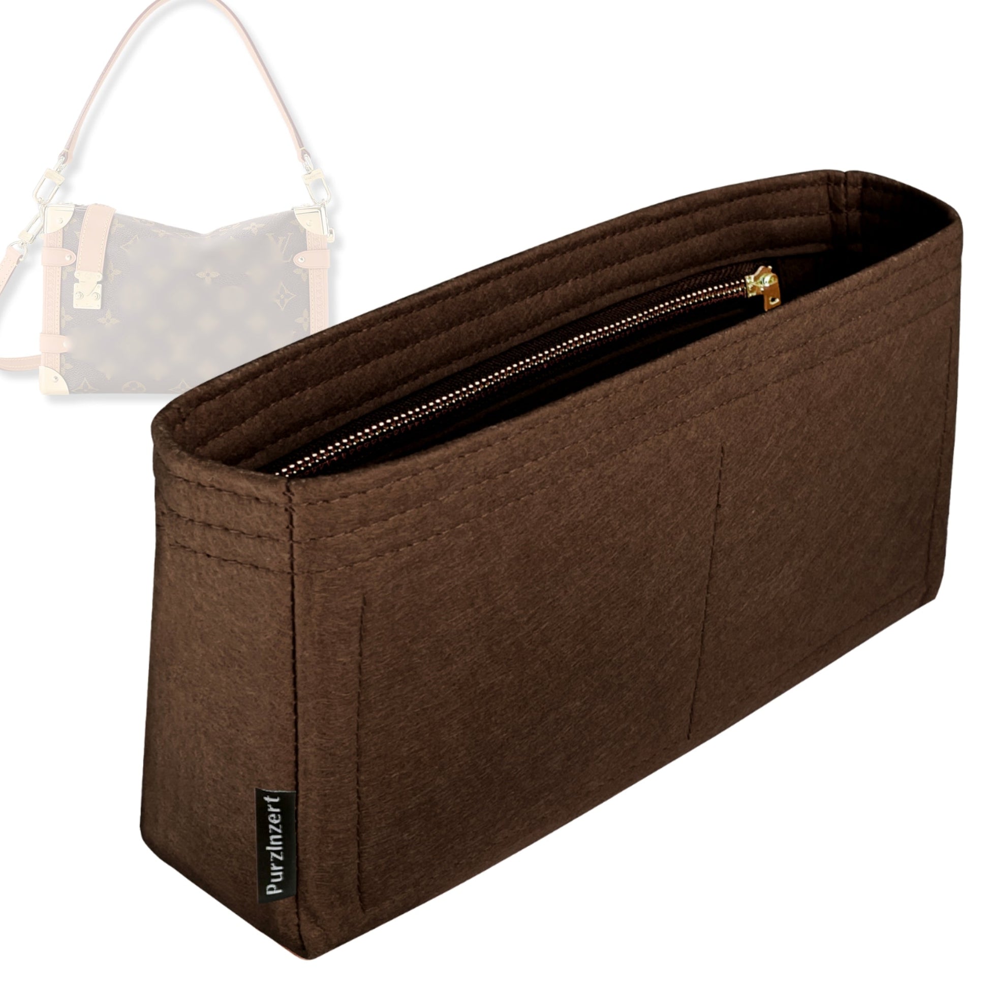Bag Insert for (LV, Side Trunk PM) Organizer Tote Purse Organiser Liner Shaper [Premium Felt Material]