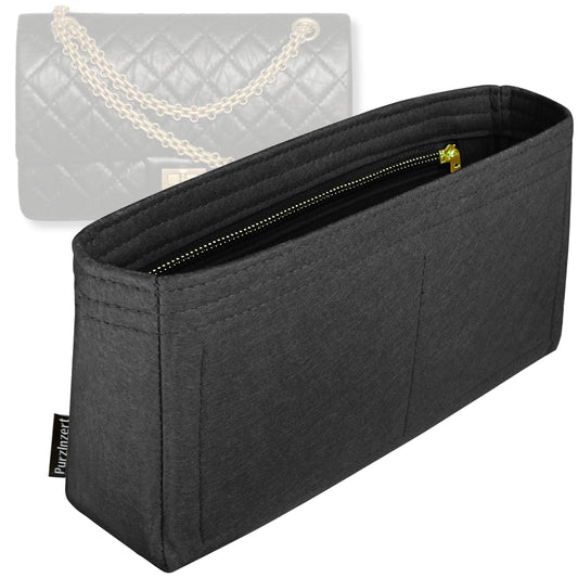 Bag Insert for (Chanel, Large 2.55 Handbag) Organizer Tote Purse Organiser Liner Shaper [Premium Felt Material]