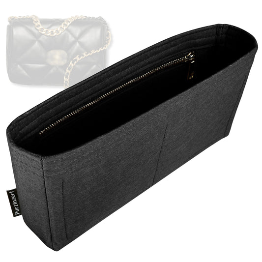 Bag Insert for (Chanel, Chanel 19 Handbag 26W 16H) Organizer Tote Purse Organiser Liner Shaper [Premium Felt Material]