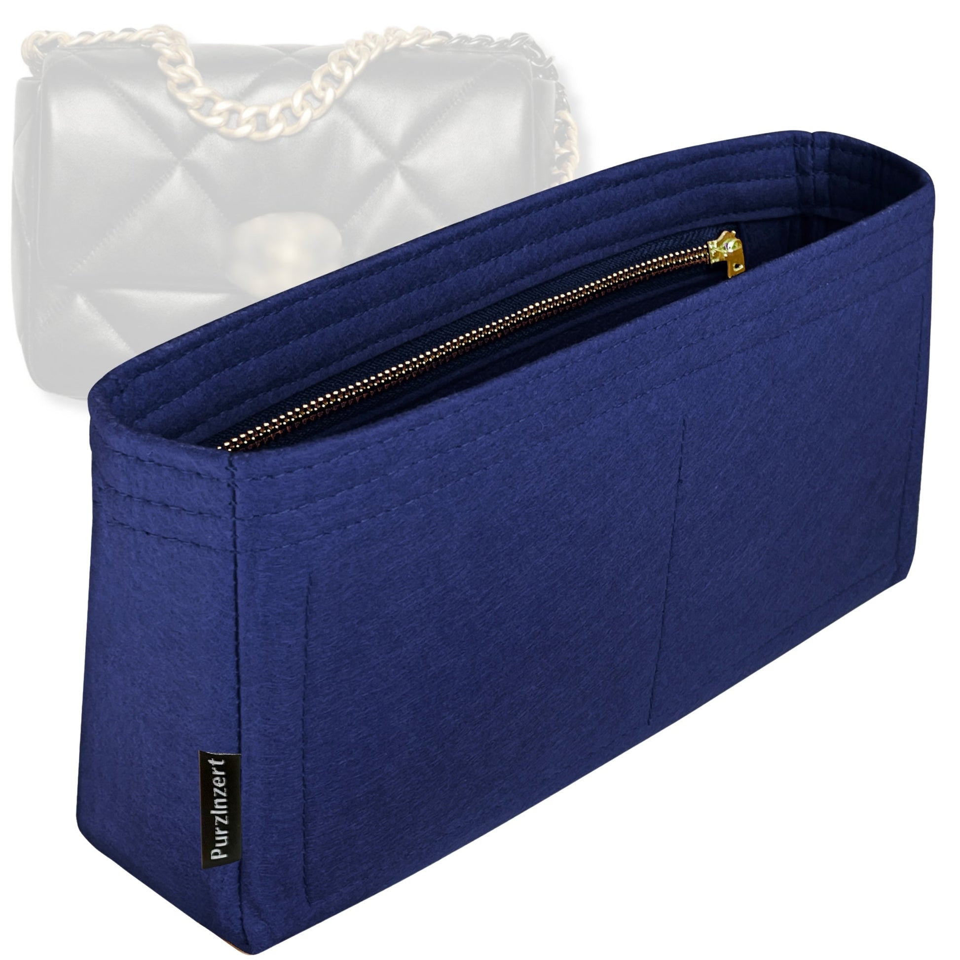Bag Insert for (Chanel, Chanel 19 Maxi Handbag) Organizer Tote Purse Organiser Liner Shaper [Premium Felt Material]